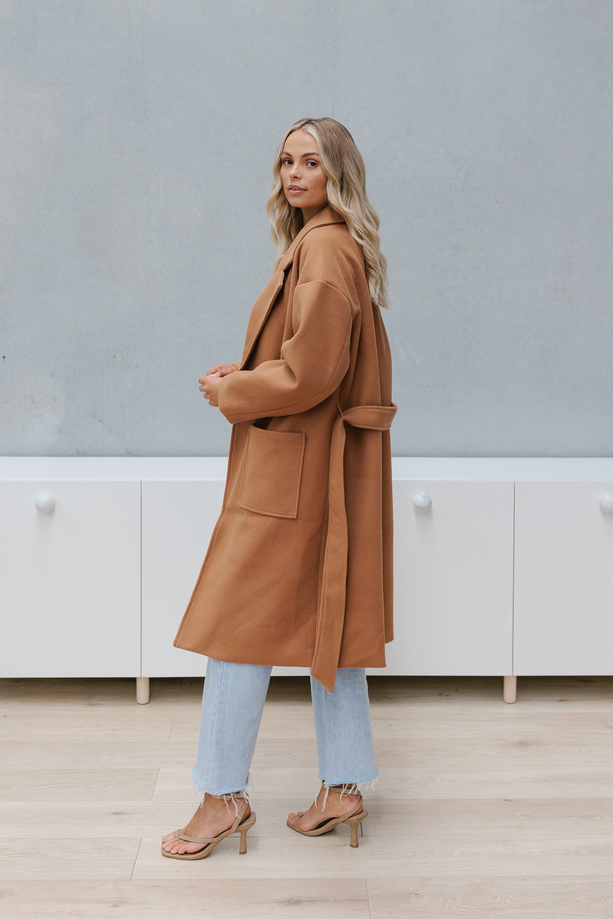 Winslow Oversized Coat Tan