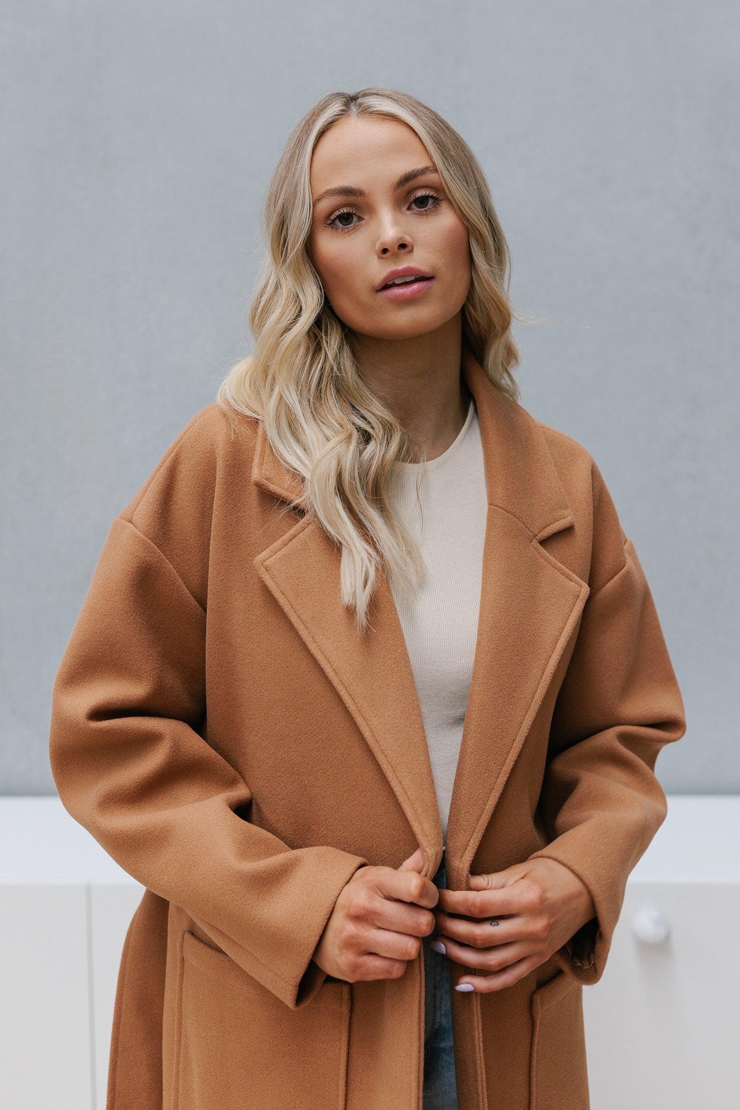 Winslow Oversized Coat - Tan