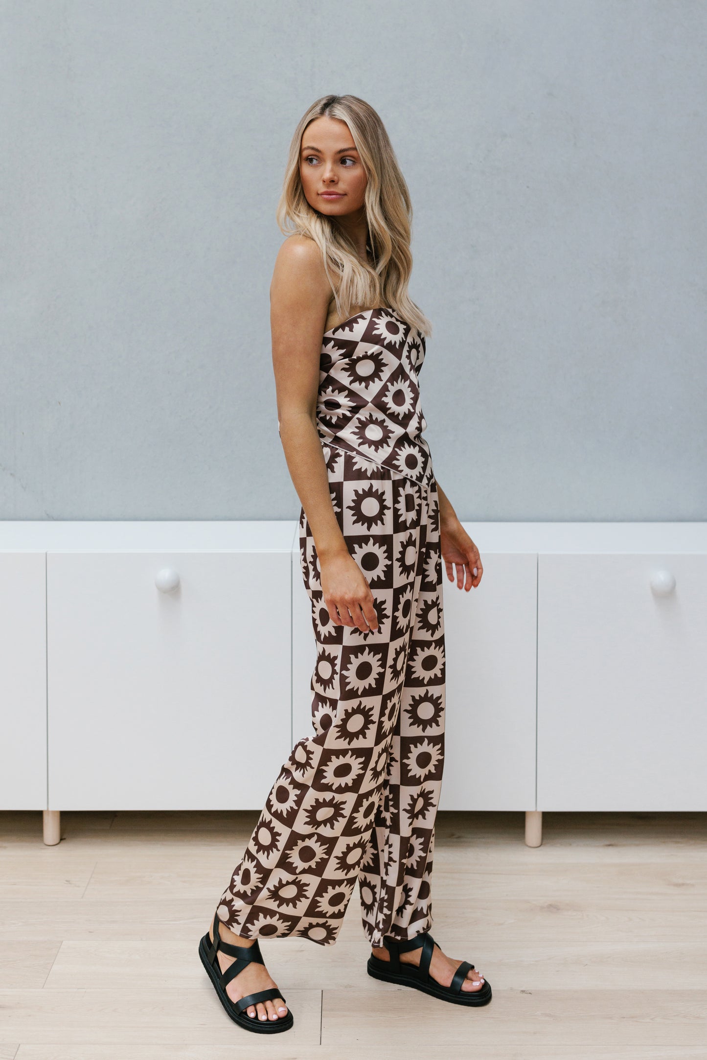 Yarah Set - Brown/Beige Print