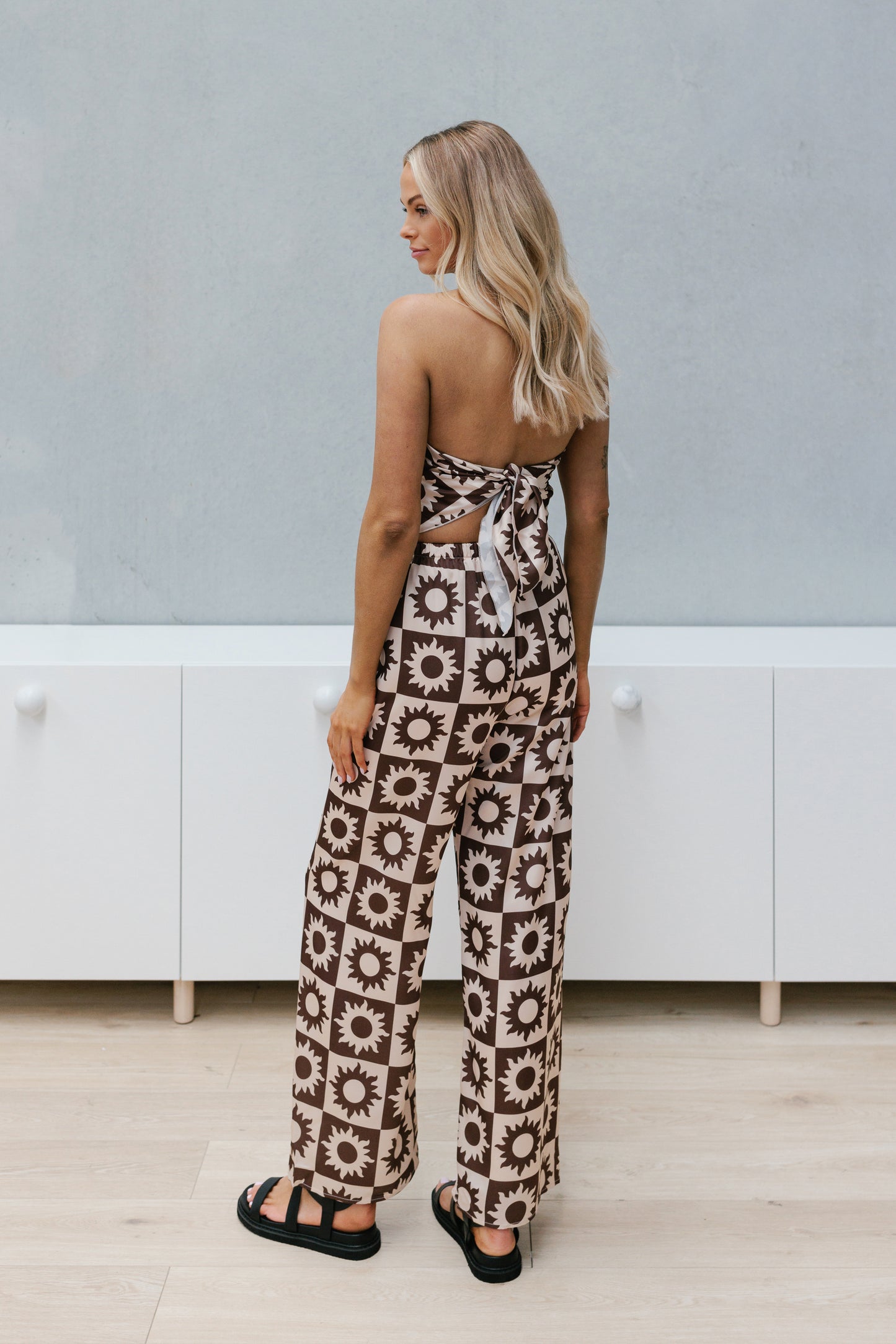 Yarah Set - Brown/Beige Print