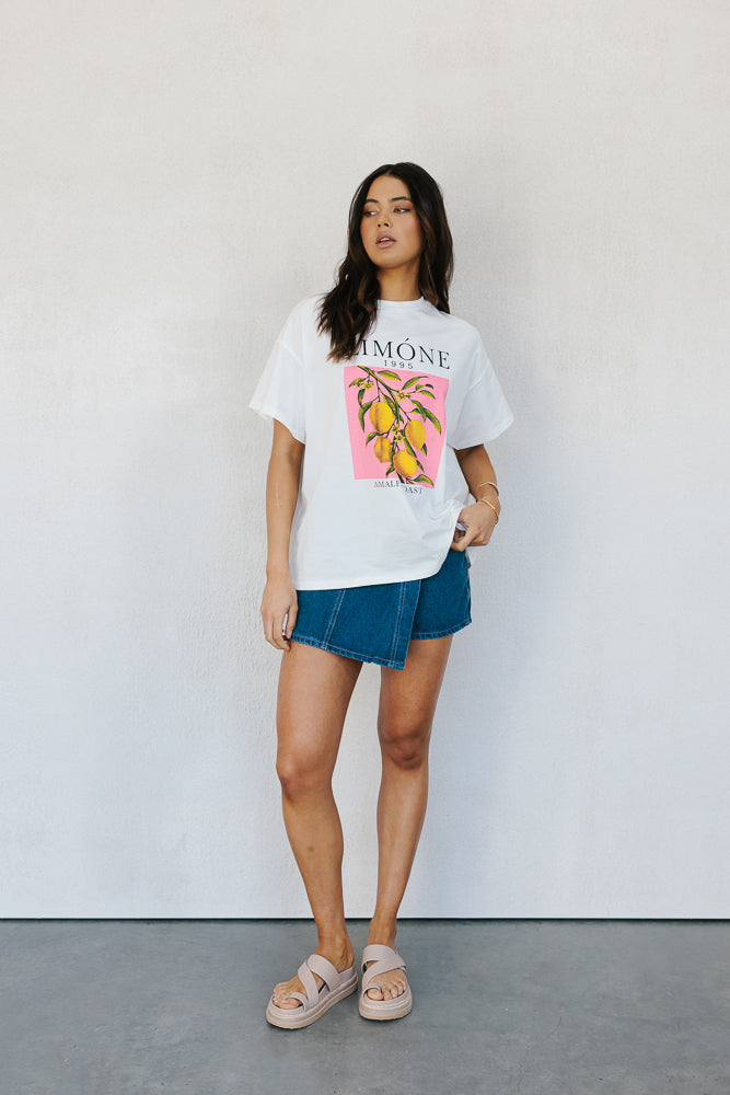 Limone Tee - White