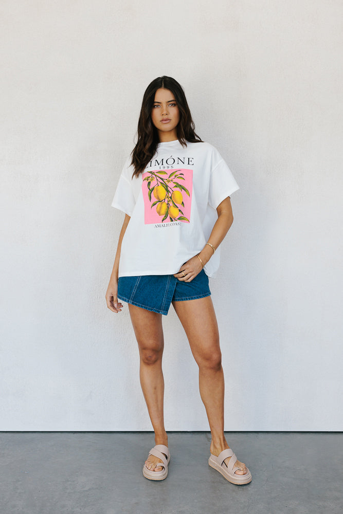 Limone Tee - White