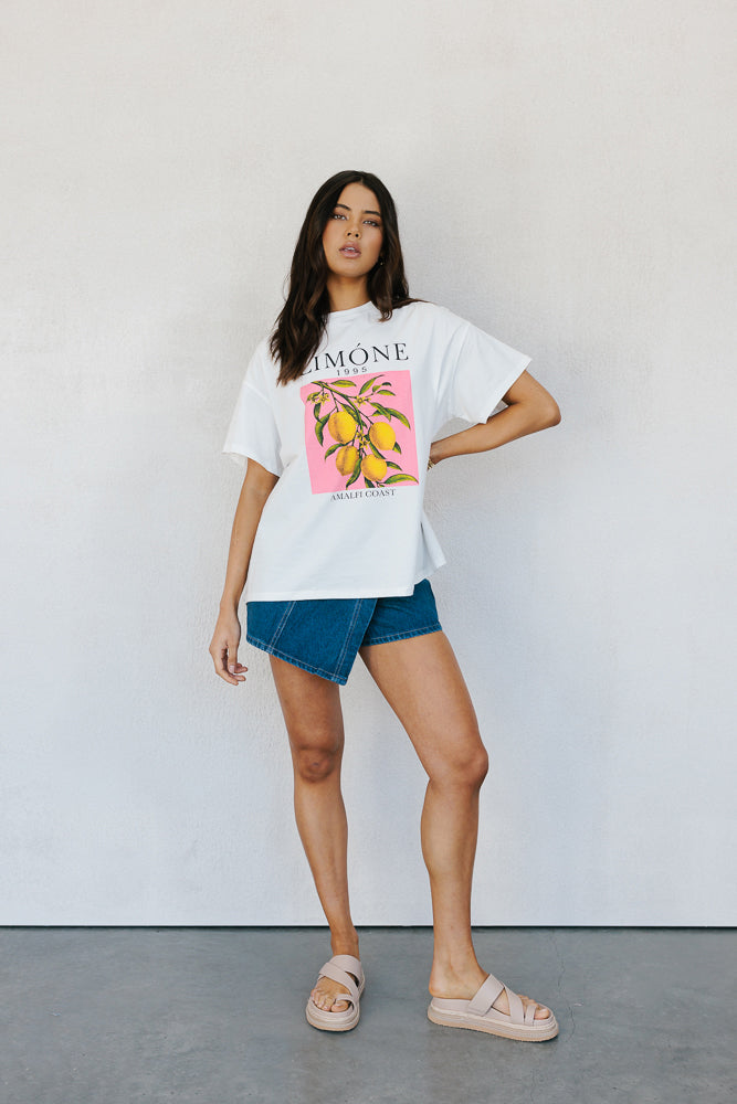 Limone Tee - White