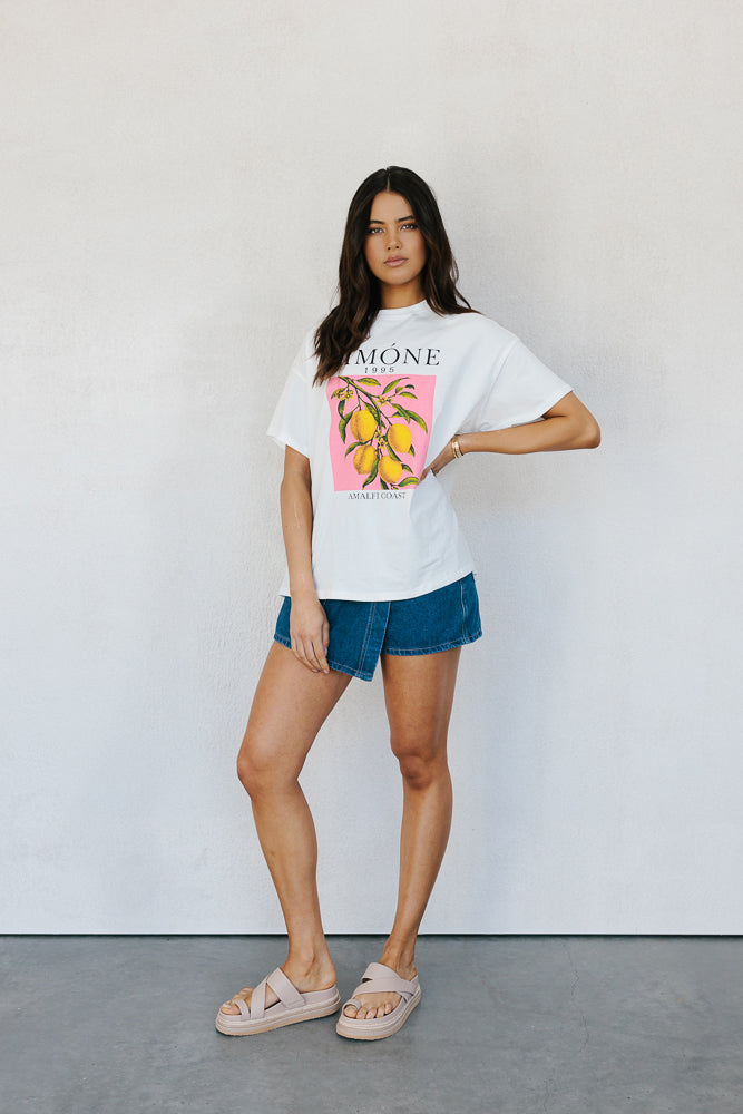 Limone Tee - White