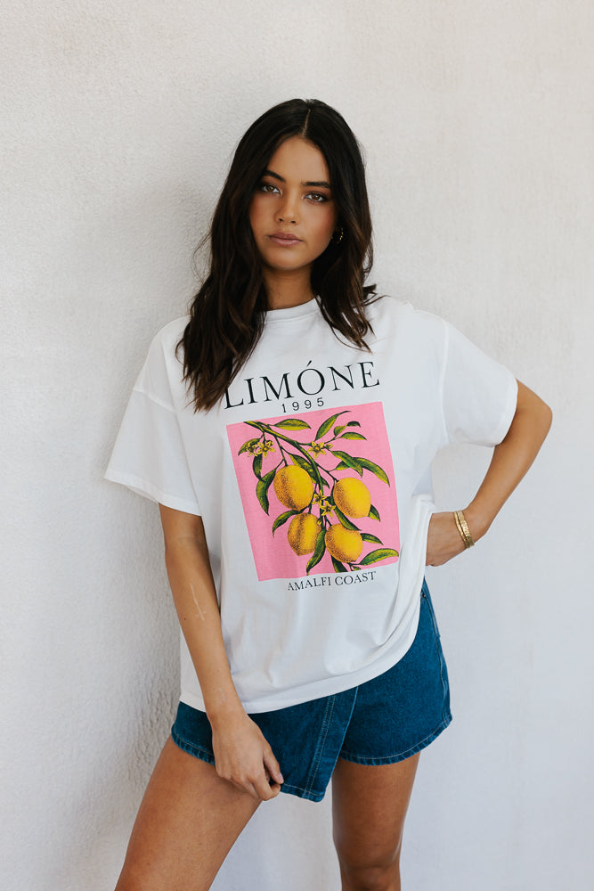 Limone Tee - White