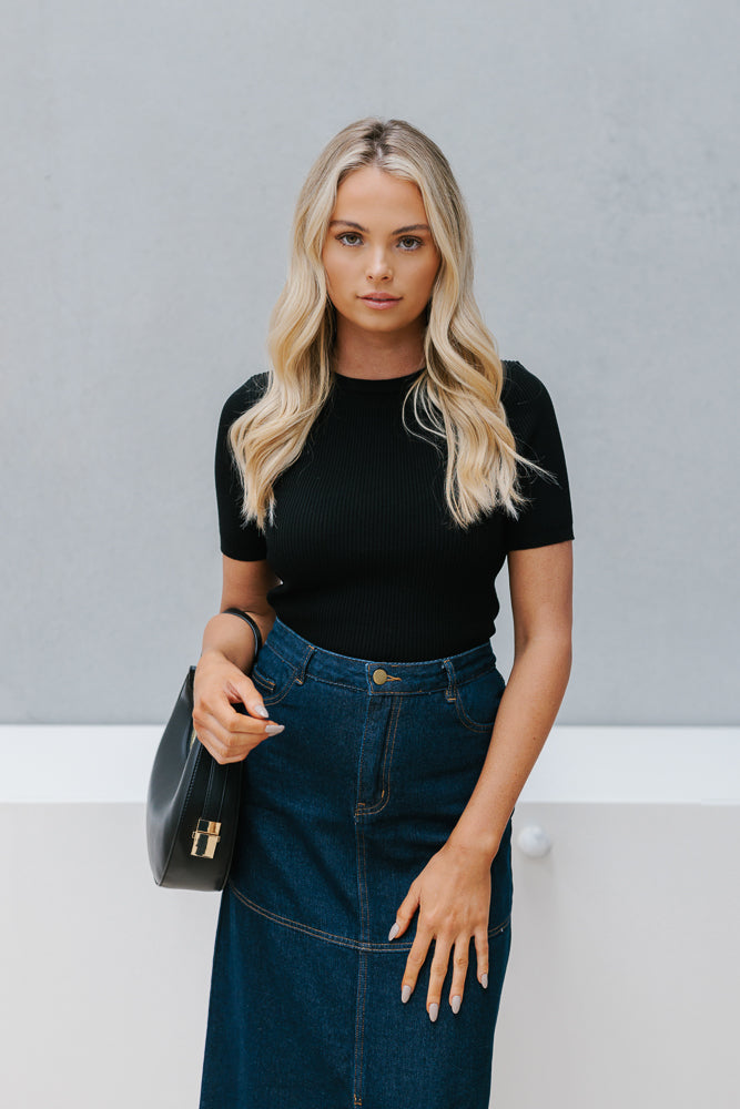 Hayden Skirt Indigo Denim