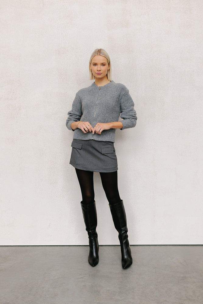 Patty Knit Charcoal Marle