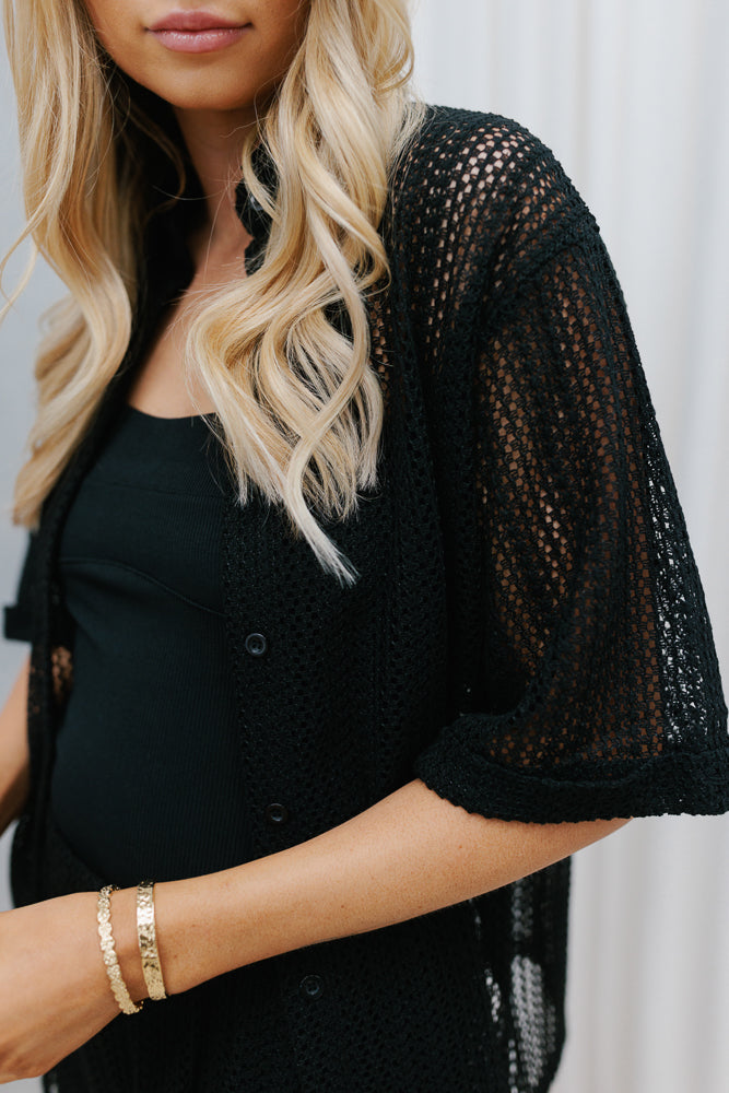 Pebbles Set - Black Crochet