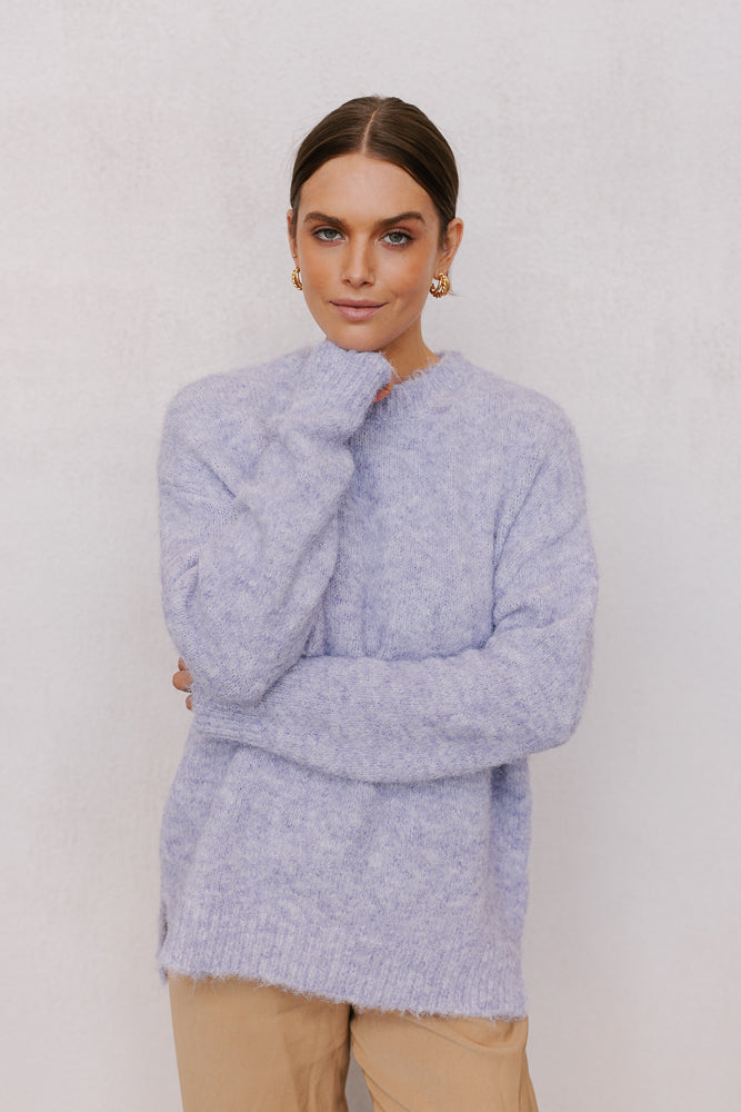 Nelani Knit Jumper – Lilac Marle