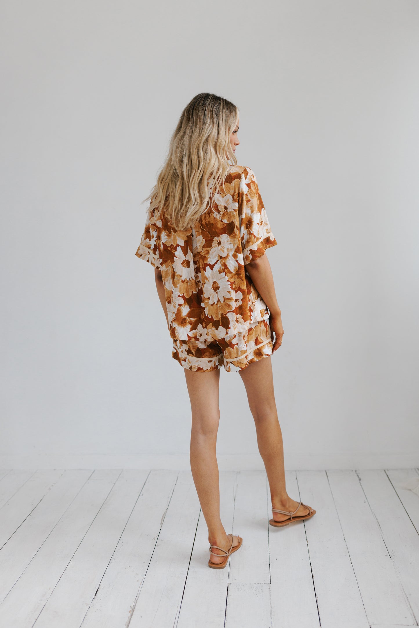 Plover Set - Rust Floral Print