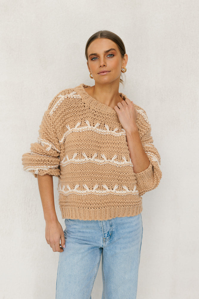 Plume Knit Tan