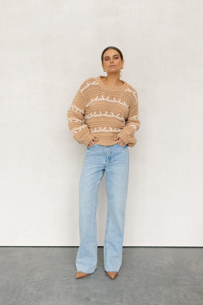 Plume Knit Tan