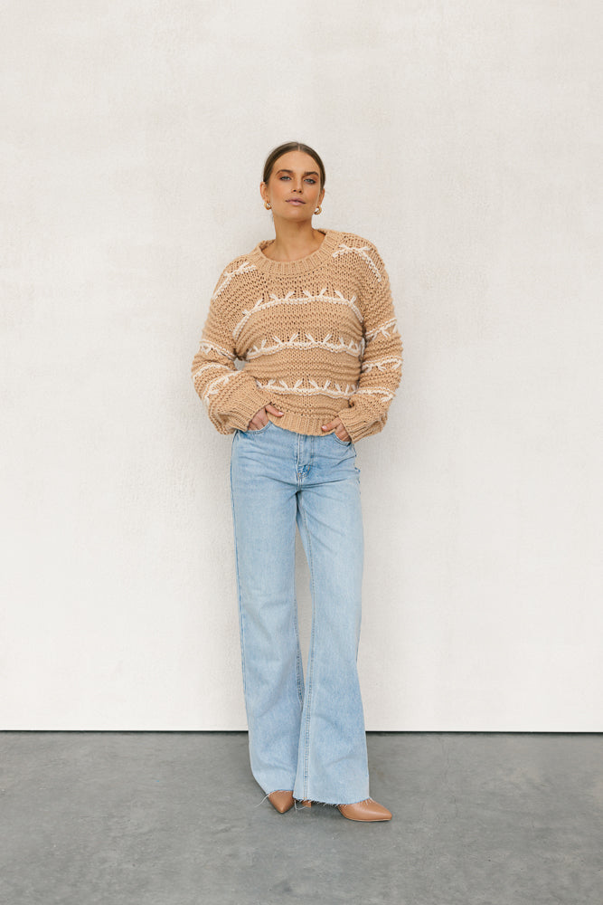 Plume Knit Tan