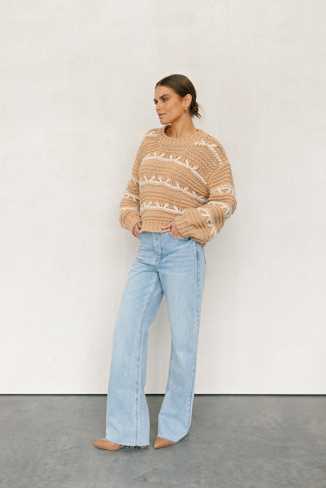 Plume Knit Tan
