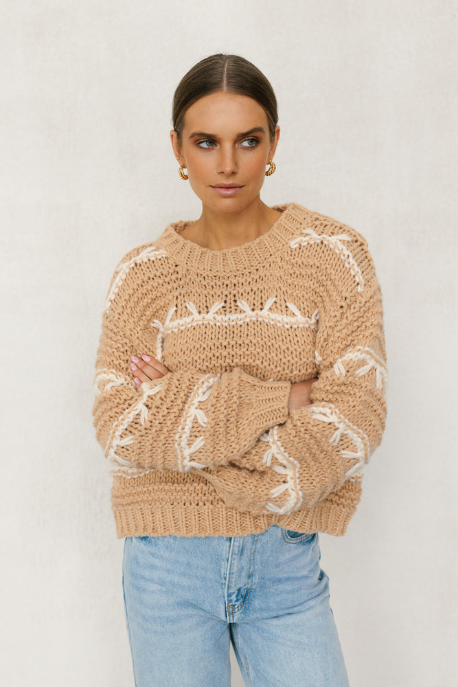 Plume Knit Tan