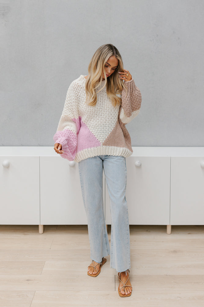 Poet Jumper - Cream/Multi