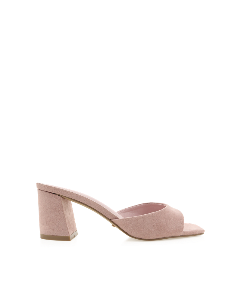 Quinea Heels - Dusty Rose Suede