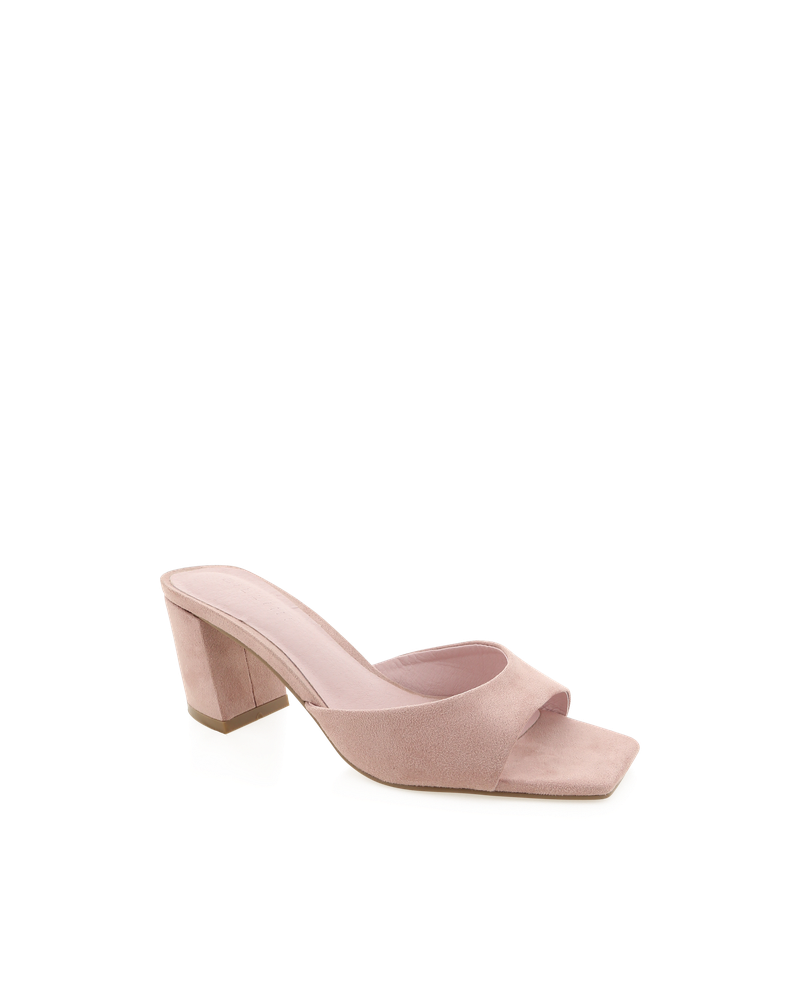 Quinea Heels - Dusty Rose Suede