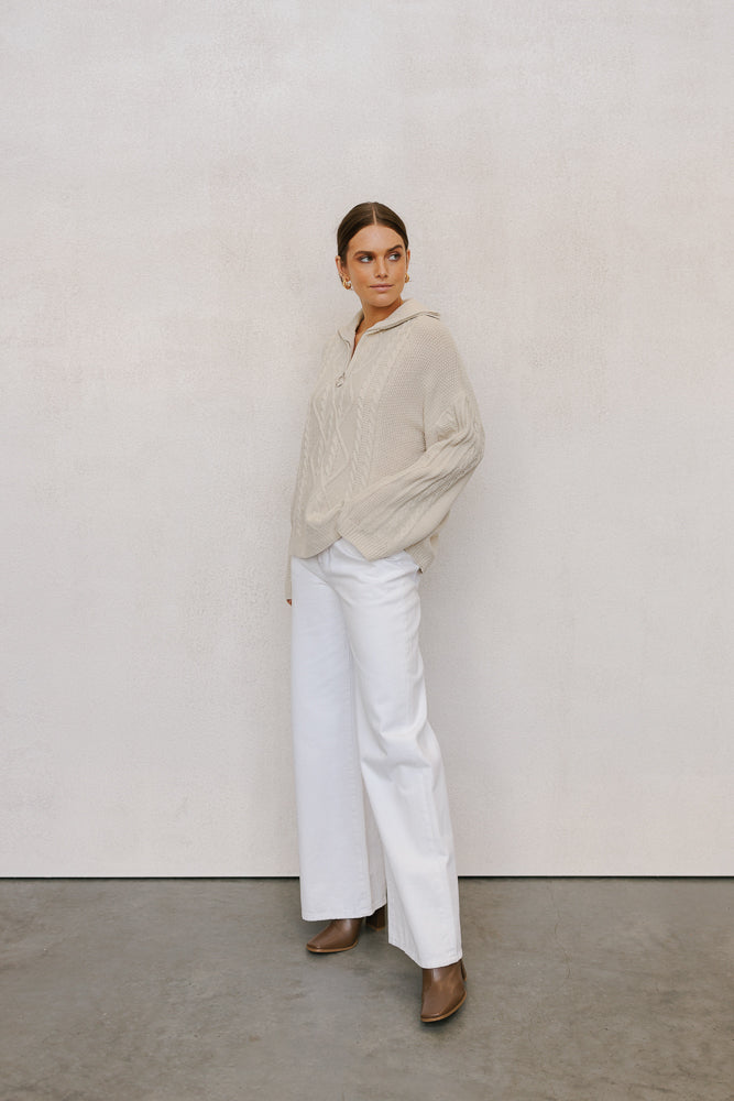 Jasmyn Jeans White Denim
