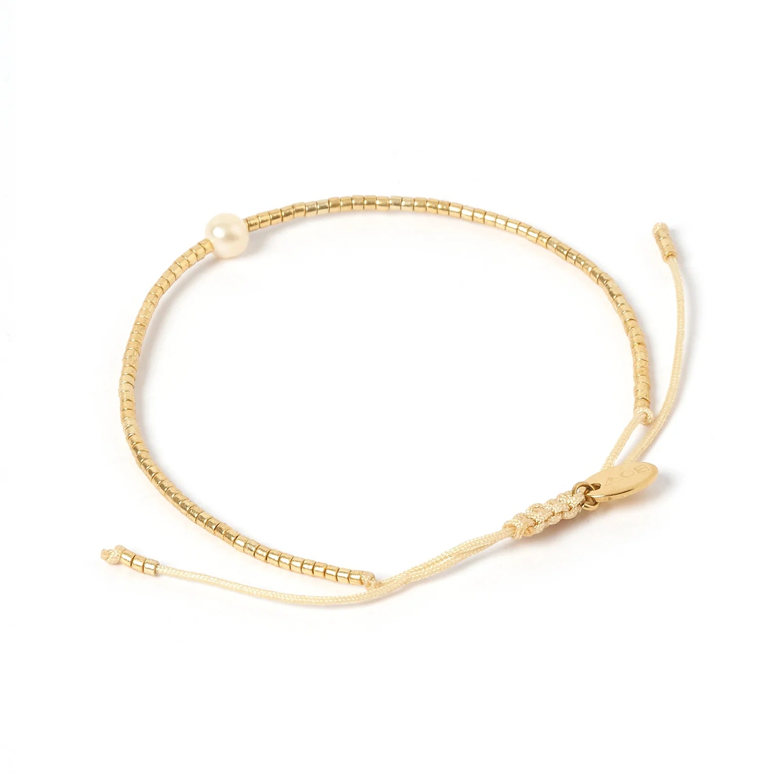 River Pearl Bracelet Gold