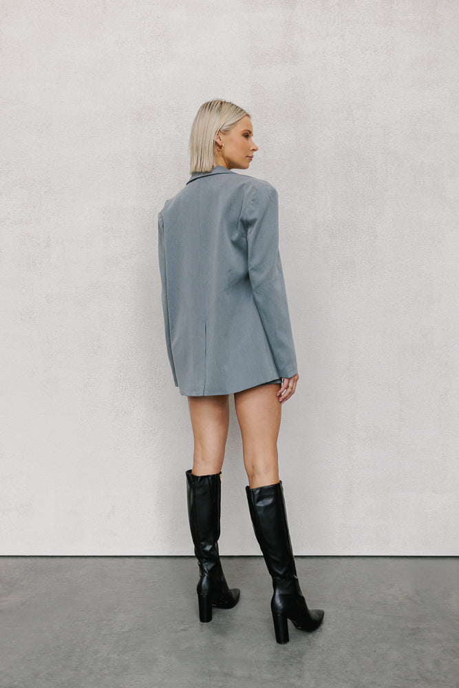 Ryder Boyfriend Blazer Grey