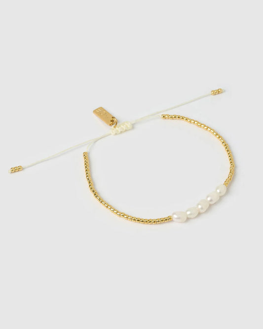Seline Pearl Bracelet - Gold/Pearl