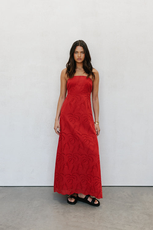 Samantha Maxi Dress - Red