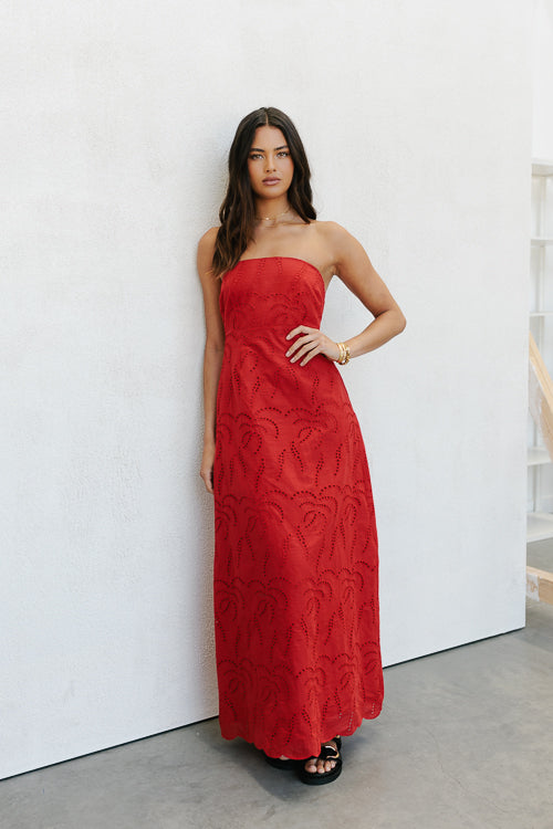 Samantha Maxi Dress - Red