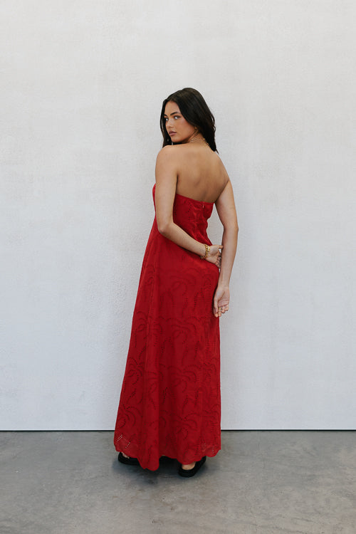 Samantha Maxi Dress - Red