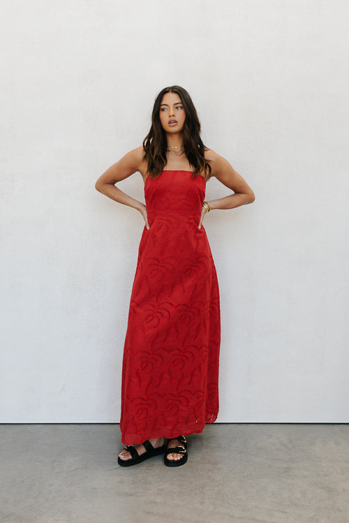 Samantha Maxi Dress - Red