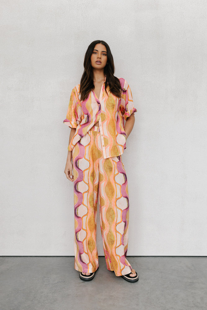 Davinci Pants Paris Print