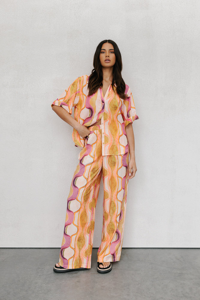 Davinci Pants Paris Print