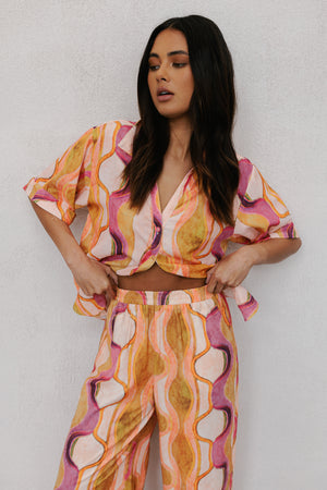 Davinci Pants Paris Print