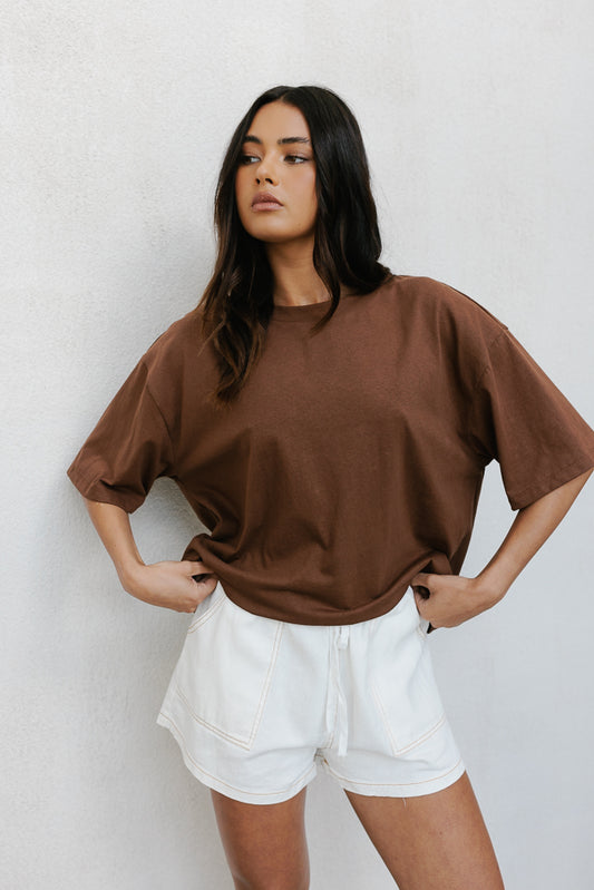 Kell Tee - Chocolate Brown