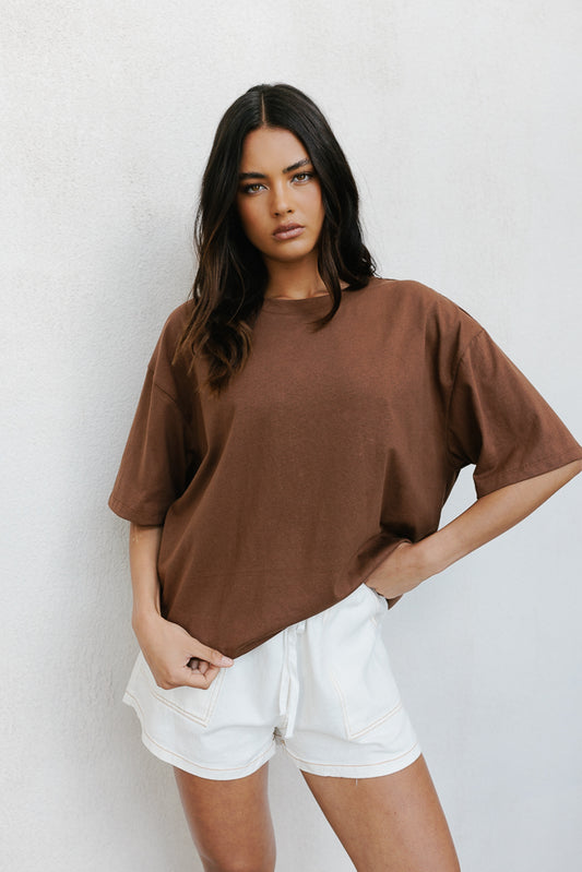 Kell Tee - Chocolate Brown