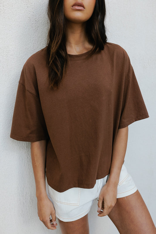 Kell Tee - Chocolate Brown