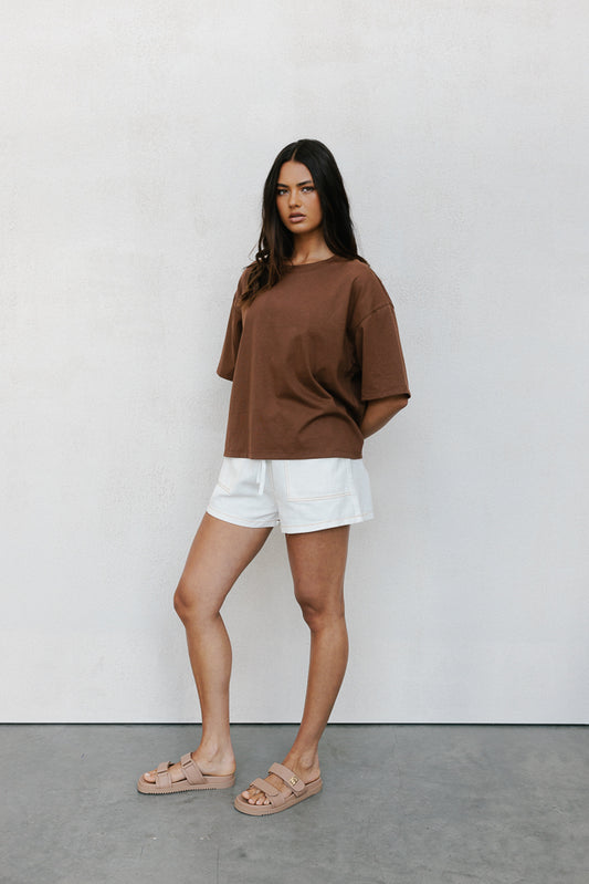 Kell Tee - Chocolate Brown