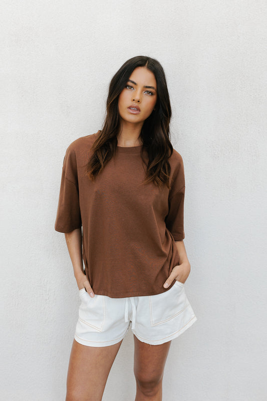 Kell Tee - Chocolate Brown