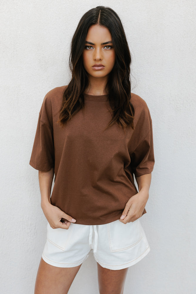 Kell Tee - Chocolate Brown