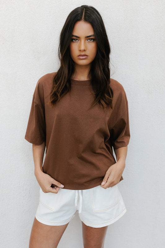 Kell Tee - Chocolate Brown