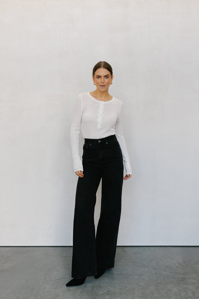 Rachel Jeans Black Washed Denim