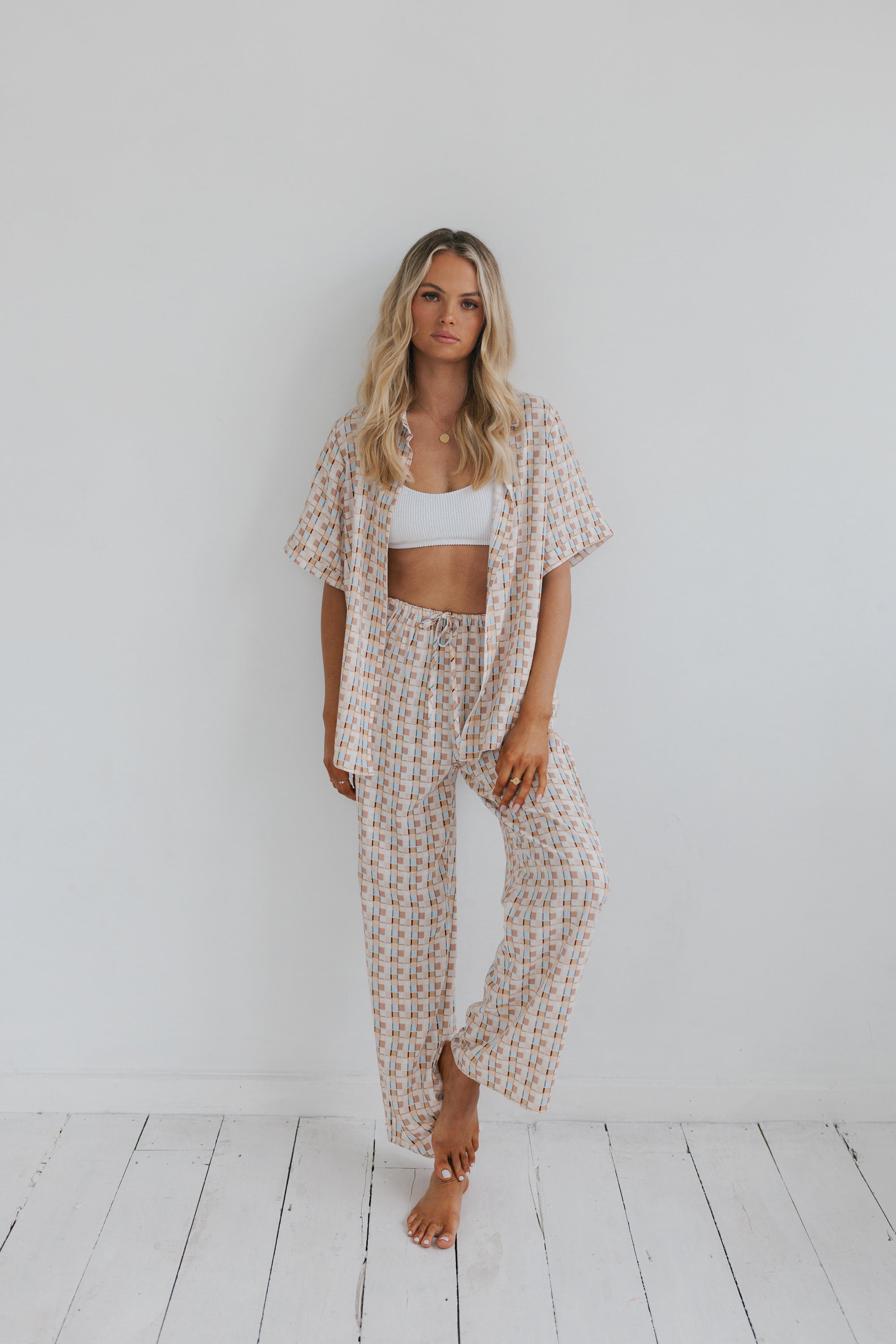 Rylie Set Beige Check