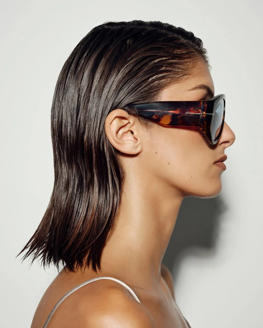 Amelia Sunglasses Dark Havana Tort Blue