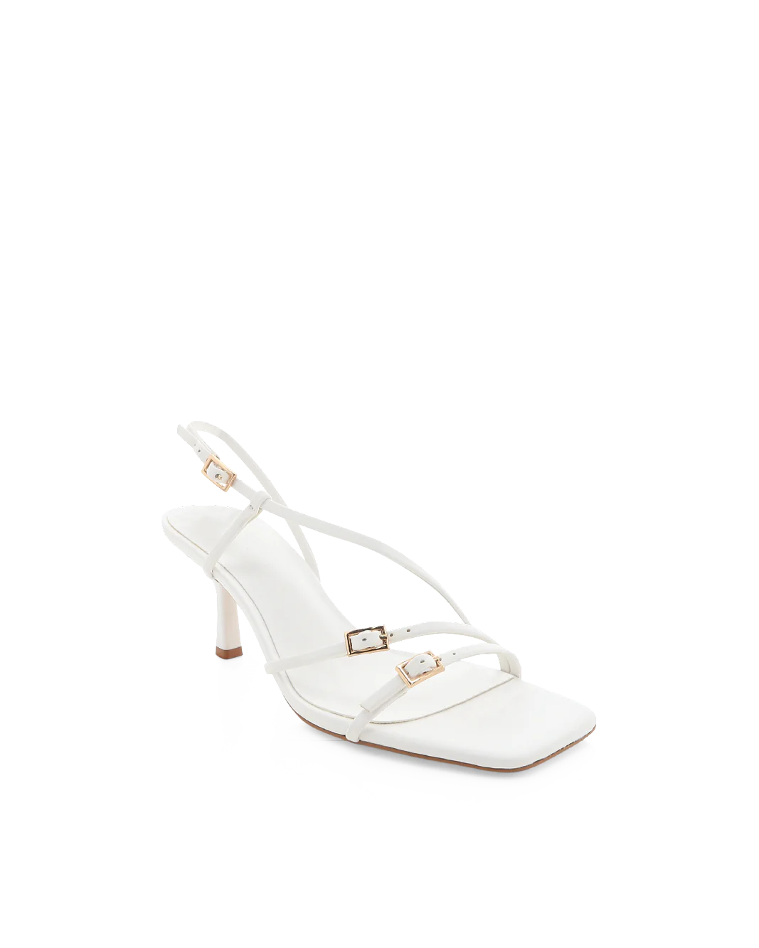 Toshie Heels White