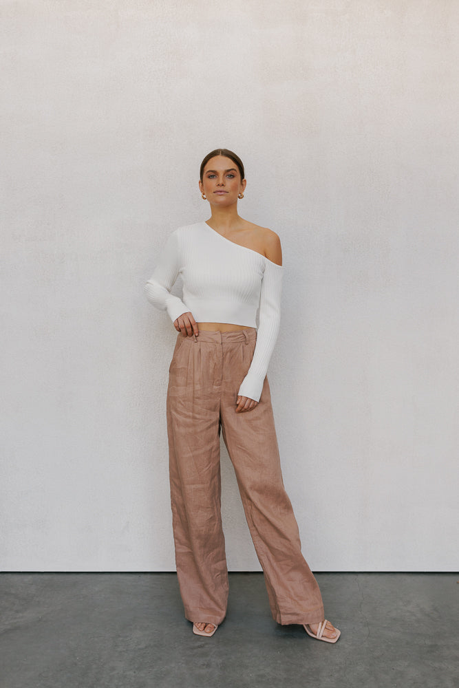Trina Off-the-shoulder Top White