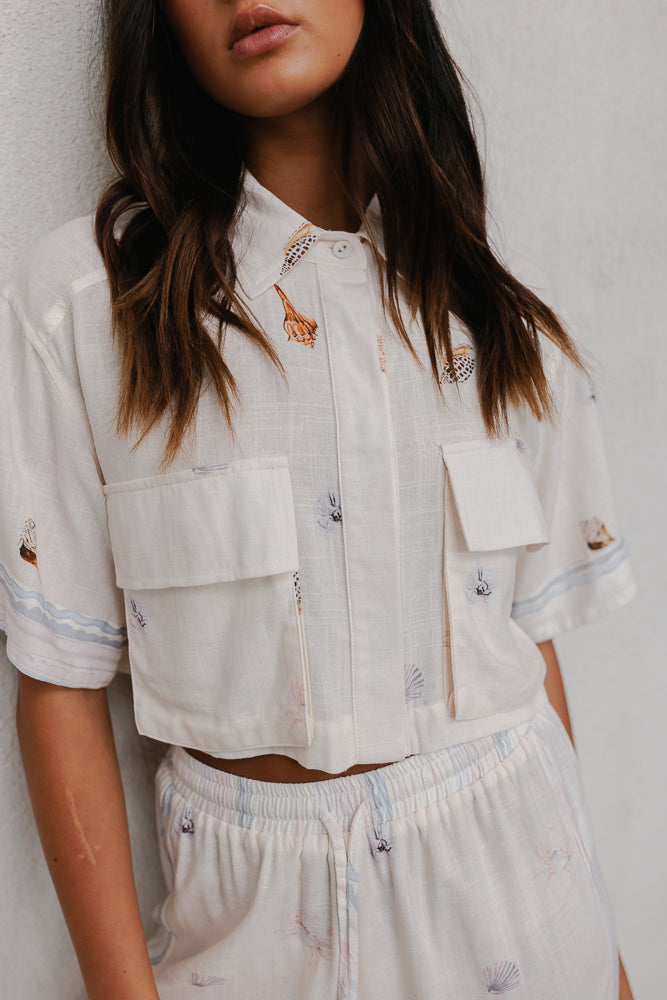 Citta Pants Seashell Print