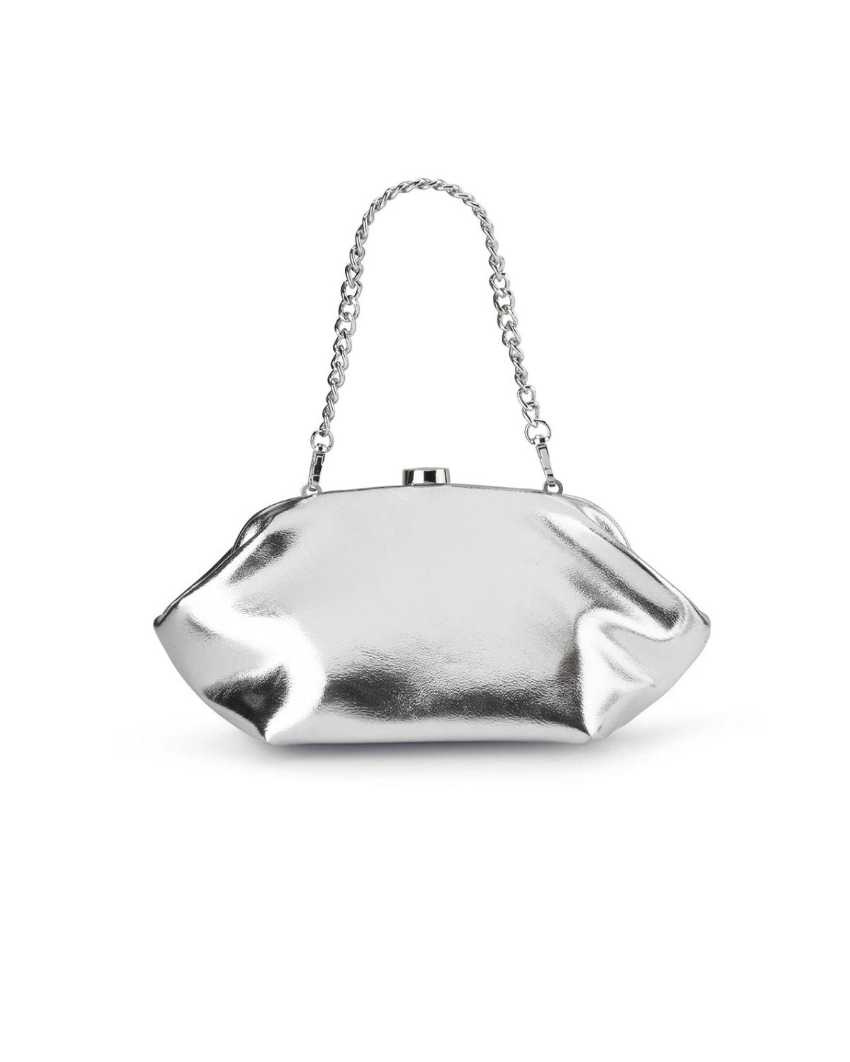 Tally Clutch Metallic Silver