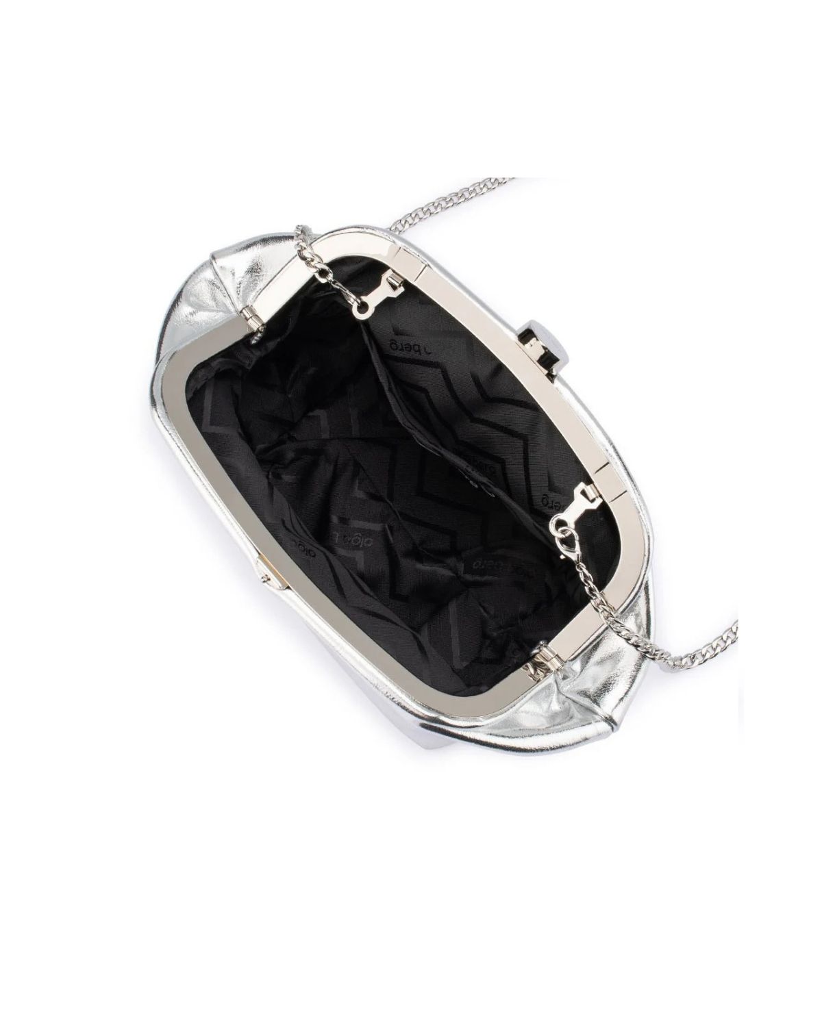 Tally Clutch Metallic Silver