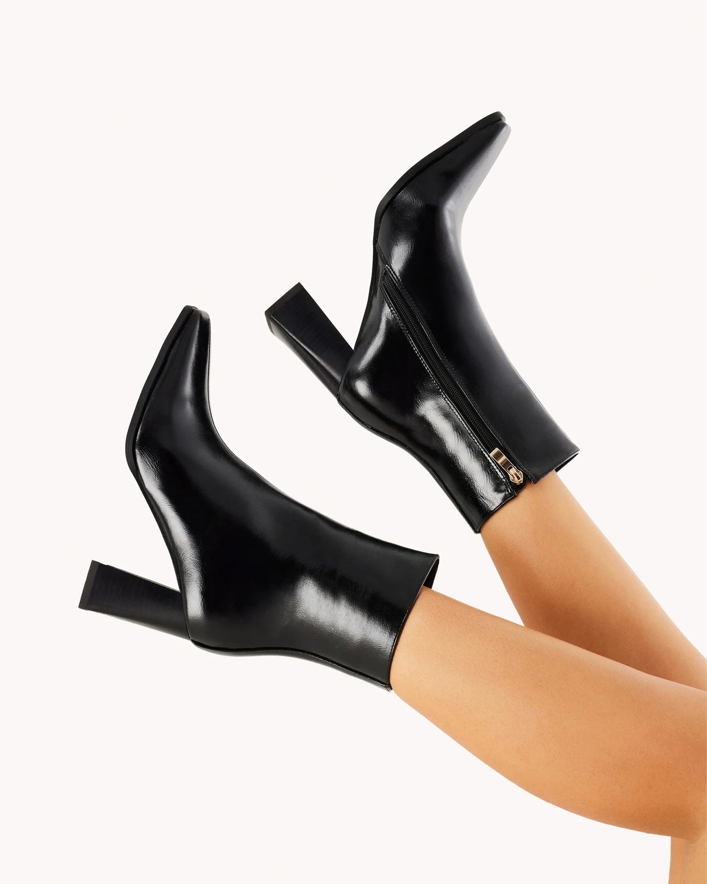 Wez Ankle Boots - Black Shine