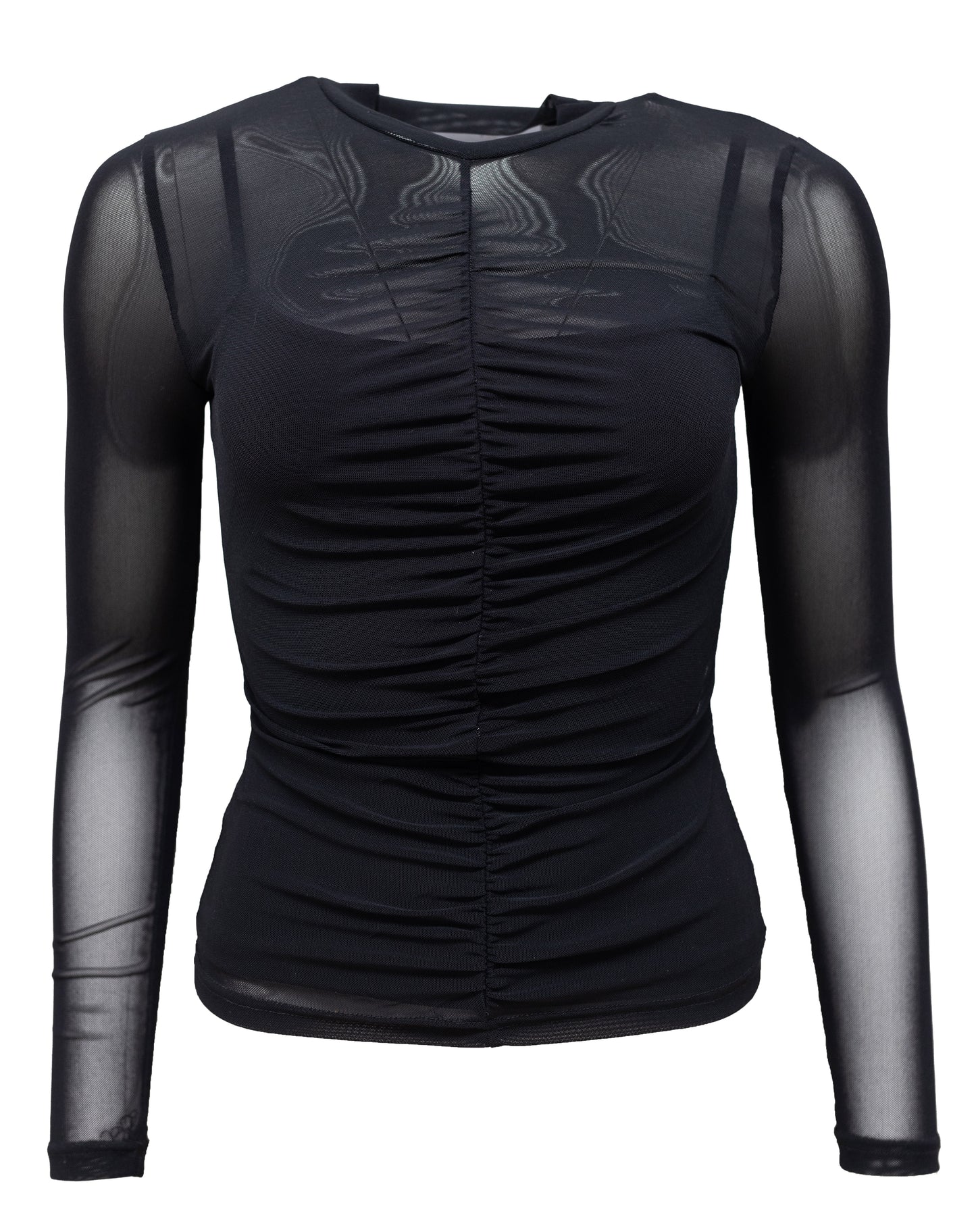 Finn Long-sleeve Top - Black Mesh